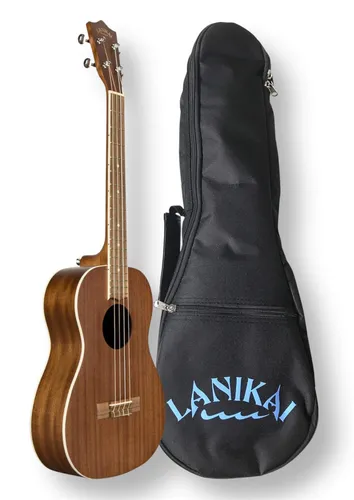 LANIKAI Mahogany Series Baritonukulele – Mahagoni inkl. Tasche - Bariton Ukulele