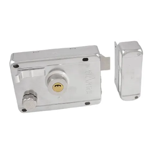 Home Bad Latch Tür Riegel Schlüssel, Felgenschloss Silber Ton de