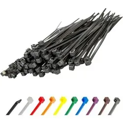 Kabelbinder 100 Stück 2,5mm Silber Grau UV 100 mm x 2,5 mm - Kabelbinder Set mit 100 Stück in Silber-Grau, 100 mm lang und 2,5 mm breit. UV-beständig und robust – ideal für Heimwerkerprojekte, Kabelorganisation und Gartenarbeiten. Vertraue auf sichere Bindungen und schnelle Lösungen!