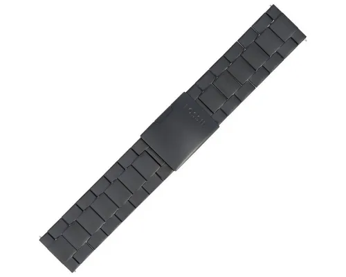 FOSSIL Uhrenarmband 24mm Edelstahl Schwarz von Fossil