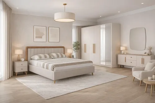 Stilvolles Schlafzimmer-Set mit Bett, Kleiderschrank und Konsole - 4-teiliges Set für modernes Schlafzimmer, inkl. 160 cm Bett, geräumigem Kleiderschrank und eleganter Konsole. Hochwertige Materialien und zeitloses Design für optimalen Komfort und Funktionalität.
