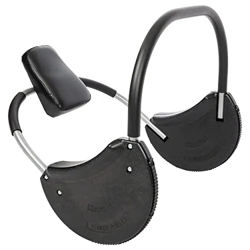 Bauchtrainer Power Roller ABS Trainer - Effektives Bauchmuskeltraining, gepolsterte Kopfablage und gummierte Abrollbügel für sicheren Halt