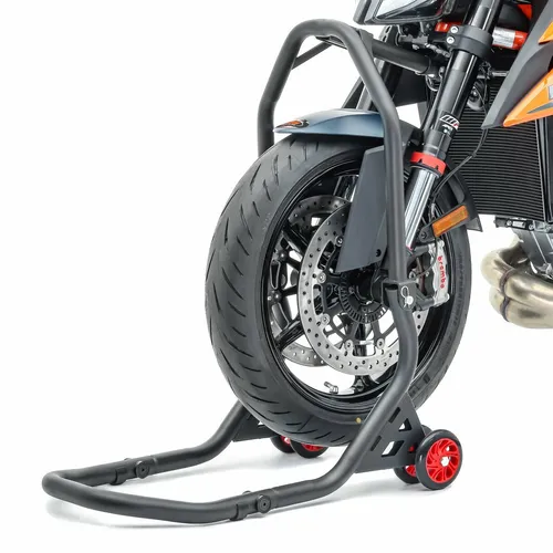 ConStands Motorradheber für Honda CB 500 94-03 - Robuster Lenkkopf Montageständer für sicheres Anheben der Motorradfront, ideal zum Überwintern und zur Entlastung von Federung und Reifen. Adapterbolzen in 21mm inklusive.
