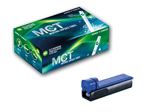 MCT Menthol mit Click Capsule Tubes Klick zum entfalten (MCT 500 + Stopfer)
