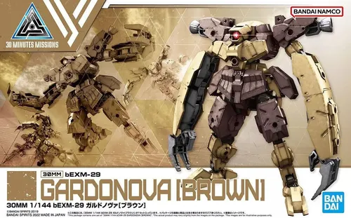 30mm Bexm-29 Gardonova Brown 1/144 Model Kit von Bandai Hobby - Action- & Spielfiguren, detailgetreues Modell mit hoher Anpassungsfähigkeit für kreative Bauprojekte
