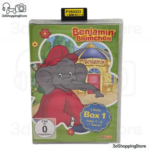 Benjamin Blümchen: DVD Staffelbox 1 - Filme, komplette Staffelbox mit spannenden Abenteuern des beliebten Elefanten, ideal für die ganze Familie.