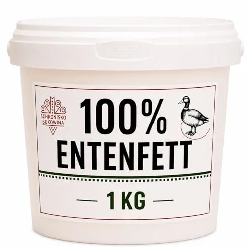 SCHRONISKO BUKOWINA Entenschmalz, 100% Entenfett, 1 kg