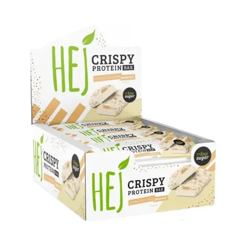 HEJ Natural HEJ Crispy Bar (12x45g) White Chocolate Peanut (59,24 EUR/kg)