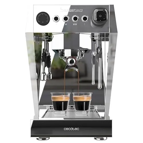 Cecotec Baristeo Brava Superautomatische Kaffeemaschine 3150 W - Siebträgermaschine mit 15 bar Druck und 2,5 L Wassertank, ideal für perfekten Kaffeegenuss. Mit LCD-Display und automatischer Abschaltung für mehr Komfort.