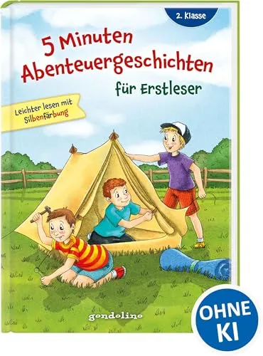Minuten Abenteuergeschichten für Erstleser, 2. Klasse - Leichter lesen mit Silbenfärbung: Erstlesebuch mit kurzen Geschichten und großer Fibelschrift ab 7 Jahren 5