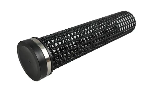 Filtersiebrohr Set L= 25 cm - Ø110 mm mit Endkappe, Helix schwarz