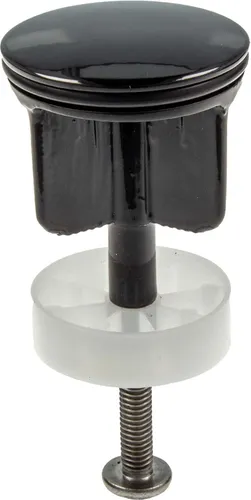 tecuro Excenterstopfen Ø 40 mm für 1 1/4 Zoll Ablaufventil - schwarz (RAL 9005)