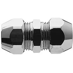 Universal Doppelverschraubung 451008 Messing verchromt, 3/8