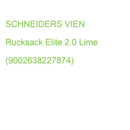 Walker Rucksack Elite 2.0 Lime in gelb von Walker