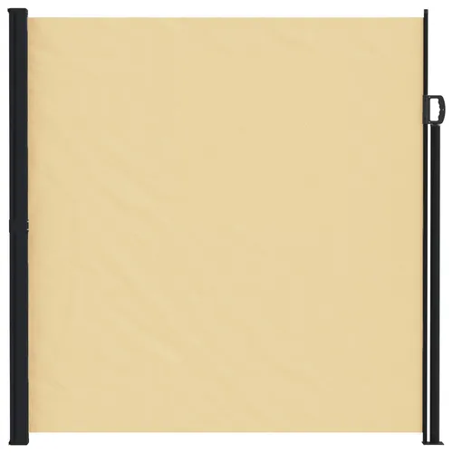 vidaXL Ausziehbare Seitenmarkise Sand 500 x 220 cm - Optimiere deinen Außenbereich mit dieser modernen, ausziehbaren Seitenmarkise aus robustem Polyester. Sie bietet Schutz vor Sonne und Wind und lässt sich einfach einziehen. Ideal für Balkon, Terrasse oder Garten!