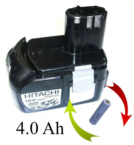 Akkureparatur Zellentausch für Hitachi Akku 18 V Li  EBM 1830 mit 5.0 Ah 5000 mA