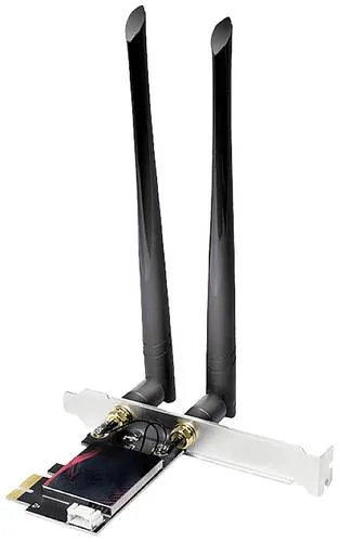 LogiLink WL0248 WLAN Steckkarte PCIe mit Bluetooth 5.2 - Netzwerkkarten: Genießen Sie stabile Wi-Fi-Verbindungen mit bis zu 2,4 Gbit/s für HD-Multimedia und Online-Gaming sowie Bluetooth 5.2 für kabellose Geräte.