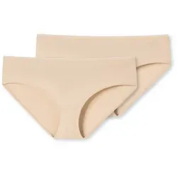 Schiesser Hipster 95/5 (2er Pack) mit flachen Nähten beige 42