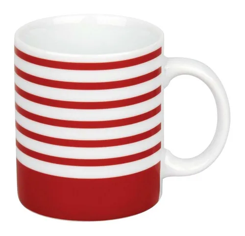 Könitz Becher Marinière Rouge, Porzellan