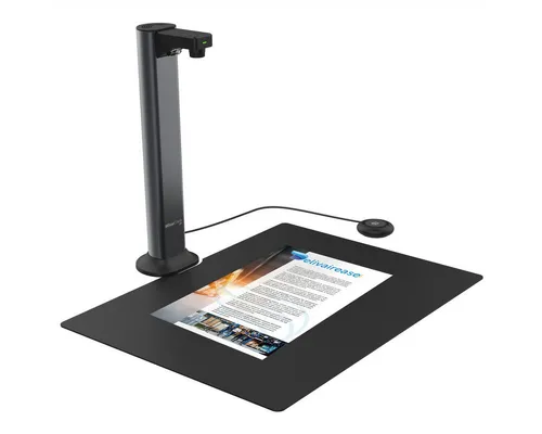 Iris by Canon IRIScan Desk 7 Pro A3 Dokumentenscanner - Mobiler Dokumentenscanner mit 18-MP-Sensor für hochauflösende Scans, ideal für Bücher und Dokumente, selbst bei schlechten Lichtverhältnissen.