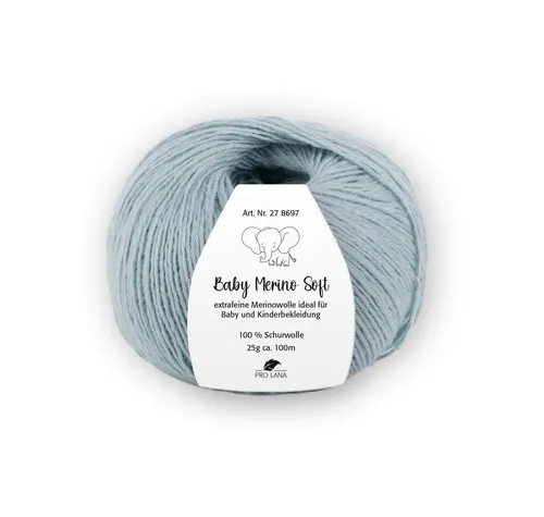 Pro Lana Baby Merino soft Häkelwolle, 100 m (Baby Merino Soft Wolle, zartes Gefühl auf der Babyhaut), 25 g