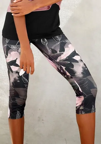 LASCANA ACTIVE Caprileggings Tropical mit Blumenprint