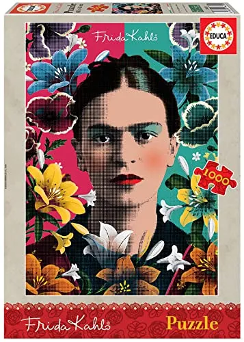 Educa - Puzzle 1000 Teile für Erwachsene | Frida Kahlo, 1000 Teile, Puzzle für Erwachsene und Kinder ab 14 Jahren, Kunst (18493)