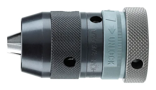 Röhm Schnellspannbohrfutter Supra SK 1-13 mm B16 - 305203 - Bohrfutter mit Schnellspannmechanismus für präzises Arbeiten und schnellen Werkzeugwechsel, ideal für Profis und Heimwerker.