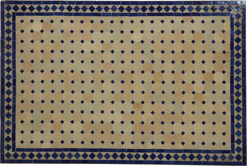 Eleganter Gartentisch 120x80 cm in blau von Casa Moro