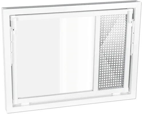 Produktbild WOLFA Mehrzweck Kipp-Fenster PLUS Kunststoff weiß 700x400 mm mit Einfachglasund