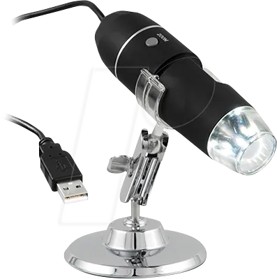PCE MM 800 - Digital Mikroskop mit 1600-facher Vergrößerung, USB-Anschluss und 8 LED-Beleuchtung für optimale Bilddarstellung
