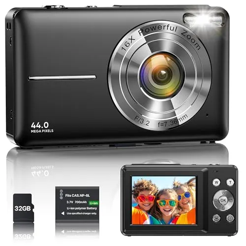Digitalkamera 1080P 44MP für Kinder und Jugendliche von IXNAIQY