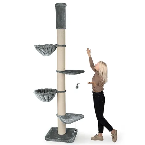HAPPYPET Kratzbaum XXL Deckenhoch für große Katzen von Happypet