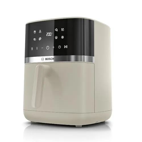 BOSCH Heißluftfritteuse Air Fryer Serie 4, MAF462C0, 6,1l, 2 Heizelemente, 7 Programme, creme, 2050 W, Auftaufunktion, Korb/Gitter spülm.geeignet