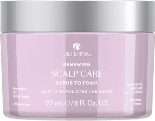 Alterna Renewing Scalp Care Scrub To Foam 177 ml - Haarkuren, innovatives Peeling, das bei Wasser zu Schaum wird und sanft Schmutz sowie Talg entfernt – für eine gesunde, revitalisierte Kopfhaut und optimales Haarwachstum.