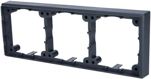 Inprojal System 20.000 Distanzrahmen, 3-fach, 12mm, schiefergrau