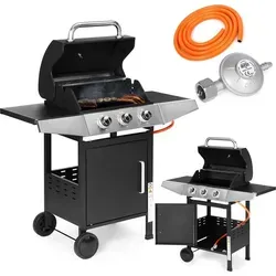 MultiGarden Gas-Gartengrill 10,2 kW mit 3 Brennern und Thermometer