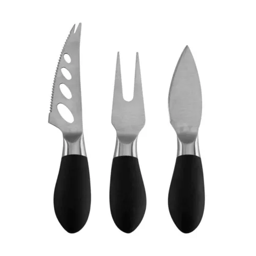 ASA Fromage Käsemesser Set aus 100% Edelstahl, 3-teilig - Käsemesser Set aus hochwertigem Edelstahl, spülmaschinengeeignet und ideal für Käseliebhaber – inklusive Weichkäsemesser, Serviergabel und Parmesanbrecher.