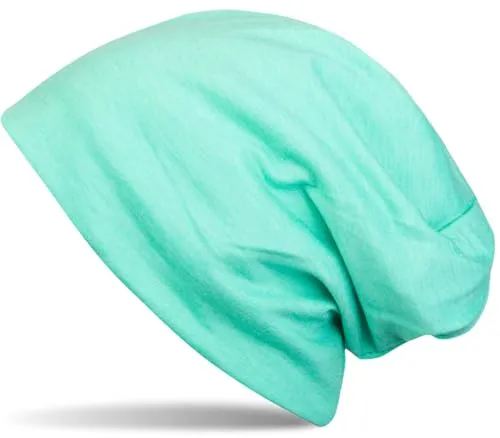 styleBREAKER Unisex Beanie Mütze Einfarbige mit Thermo-Fleece Futter, warme Winter Mütze gefüttert 04024008, Farbe:Mint