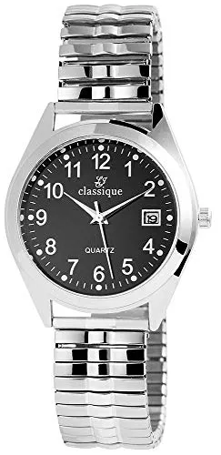 Excellanc Classique Herren – Uhr Zugarmband Datumsanzeige Metall Analog Quarz 2700016-005