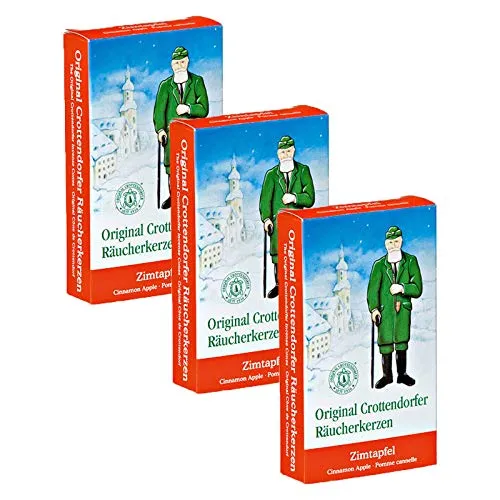 OLShop AG Räucherkerzen 3er Pack Zimtapfel 3 x 24 Stück, Räucherkegel, Weihnachtskerzen, Räucherpyramide