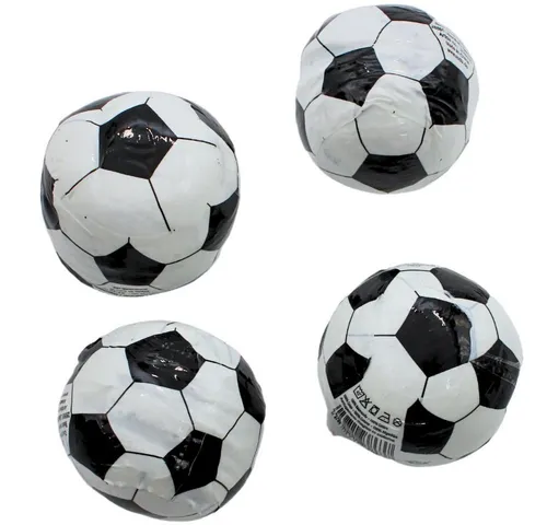 Dekohelden24 Tragetasche Magisches Baumwoll - Handtuch im 4er Set als Fußball, Größe H/B ca. 30 x 30 cm