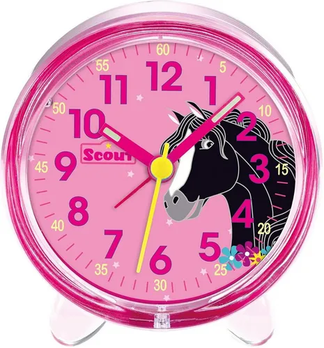 Scout Quarzwecker Pferdewecker Favorit 280001050 in pink von Scout
