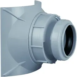 Airfit Schraubabzweig 22540AZ DN 125 x 40, grau, aus Polypropylen