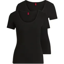 HUGO Damen Twin Rn T-Shirt, Black1, XXL EU von Hugo Underwear