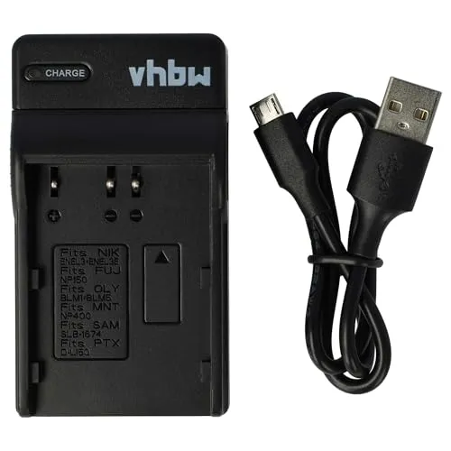 vhbw USB Ladegerät kompatibel mit Minolta Dimage A1, A2 Kamera-Akku - Ladeschale
