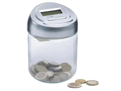 Perel Digitale Spardose mit LCD-Anzeige