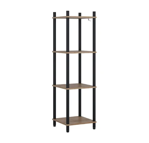 Vicco Eckregal Bivio, Goldkraft Eiche/Anthrazit, 30 x 102.5 cm 4 Ablageflächen