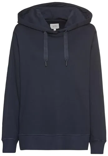 camel active Damen Hoodie aus Reiner Baumwolle Nachtblau von camel active