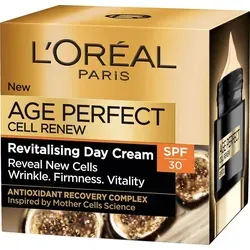 L’Oréal Paris Age Perfect Cell Renew Anti-Falten Tagescreme SPF 30, 50 ml - Tagespflege für Damen, reduziert Falten und spendet intensive Feuchtigkeit für ein jugendliches Hautbild.